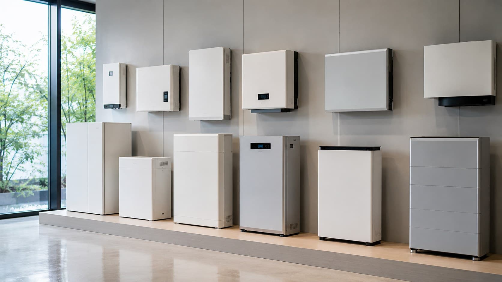 主要メーカーの家庭用蓄電池の比較イメージ